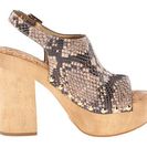 Incaltaminte Femei Sam Edelman Marley Natural Shiny Burmese Python Print Leather