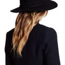 Accesorii Femei David Young Knit Textured Faux Leather Band Panama Hat BLACK