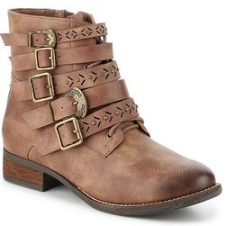 Incaltaminte Femei Not Rated Gibbie Combat Boot Tan