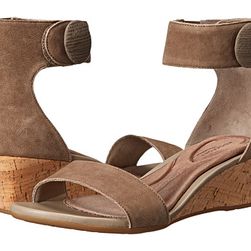 Incaltaminte Femei Rockport Total Motion 55mm Stone Ankle Strap Wedge Sandal Tuffet