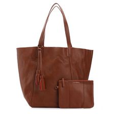 Accesorii Femei Lucky Brand Lucky Brand Reese Leather Tote Cognac