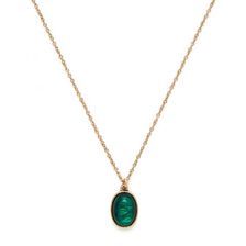 Bijuterii Femei Forever21 Faux Stone Pendant Necklace Goldgreen