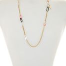 Bijuterii Femei Marc by Marc Jacobs Enamel Bubble Chain Medley Necklace BRIGHT ROSE MULTI