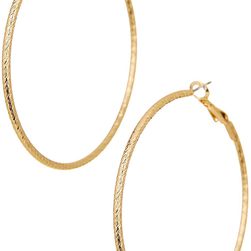 14th & Union 55mm DC Hoop Earrings GOLD