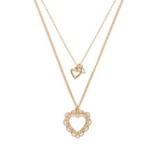 Bijuterii Femei Forever21 Heart Necklace Set Gold