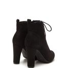 Incaltaminte Femei CheapChic Work To Play Faux Suede Chunky Booties Black