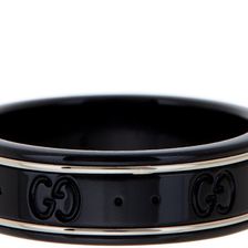 Gucci Icon Thin Band - Size 11 WHITE AND BLACK