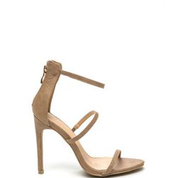 Incaltaminte Femei CheapChic Strappy Life Single-sole Heels Nude