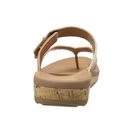 Incaltaminte Femei Rockport Weekend Casuals Keona Gore Thong Rich Tan Smooth
