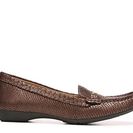 Incaltaminte Femei Naturalizer Gadget Metallic Reptile Loafer Dark Brown