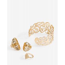 Bijuterii Femei CheapChic Filigree Luv Cuff Ring Set Met Gold