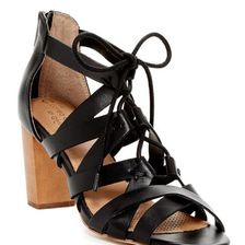 Incaltaminte Femei Corso Como Corgi Chunky Heel Sandal Black Brushed Leather