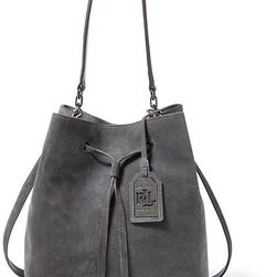 Ralph Lauren Medium Dryden Drawstring Bag Dark Shadow