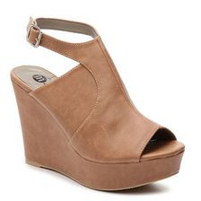 Incaltaminte Femei Michael Antonio Ally Wedge Sandal Tan