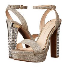 Incaltaminte Femei Jessica Simpson Banda SilverGold Dusty Glitter