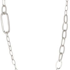 14th & Union Long Multi-Link Station Necklace RHODIUM