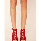 Incaltaminte Femei Forever21 Faux Suede Cutout Booties Rust