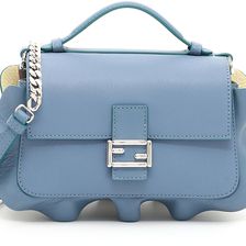 Fendi Double Micro Baguette Waves Bag CERUL+BANAN+BDX+P