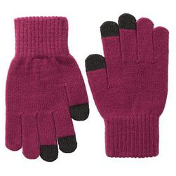 Accesorii Femei San Diego Hat Company KNG3150 Knit Gloves with Text Friendly Fingers Magenta