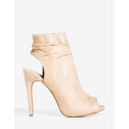 Incaltaminte Femei CheapChic Evelyn-60 Need To Please Bootie Nude