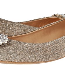 Badgley Mischka North Champagne Woven Metallic Fabric