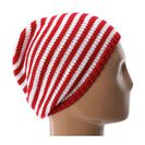 Accesorii Femei San Diego Hat Company KNH3232 Striped Slouchy Beanie RedWhite Stripe