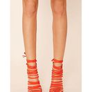 Incaltaminte Femei Forever21 Caged Faux Suede Heels Red