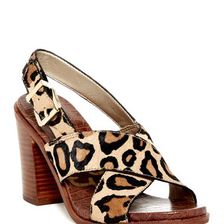 Incaltaminte Femei Sam Edelman Ivy Genuine Calf Hair Open Toe Sandal LEOPARD