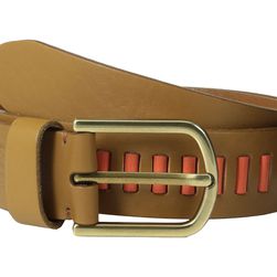 Fossil Laced Belt Camel