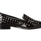 Incaltaminte Femei The Kooples Patent Leather Slippers with Pyramid Studs Black