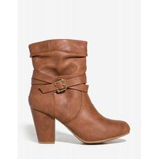 Incaltaminte Femei CheapChic Running Wild Bootie Cognac
