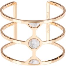 Vince Camuto Milky Resin Cutout Cuff BURNT ROSE GOLD-WHITE SWIRL