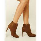 Incaltaminte Femei Forever21 Faux Suede Ankle Booties Cocoa
