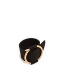 Bijuterii Femei CheapChic Give Me A Ring Wide Faux Nubuck Bracelet Black