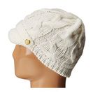 Accesorii Femei Michael Kors Cable Knit Peak Hat with Knit Brim Cream