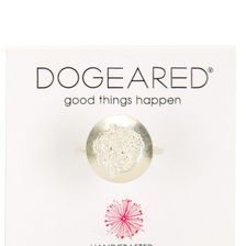 Dogeared Sterling Silver Sparkle Circle Ring - Size 6 SILVER