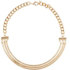 14th & Union Triple Curved Bar Collar Necklace GOLD