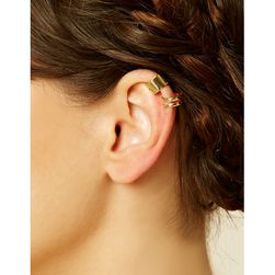 Bijuterii Femei Forever21 High-Polish Ear Cuff Set Gold