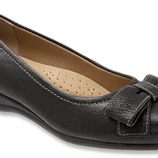 Trotters Landry Black Casual Veg Leather