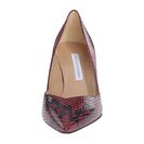 Incaltaminte Femei Diane Von Furstenberg Hilda Oxblood Embossed Python