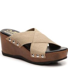 Incaltaminte Femei Callisto of California Cass Wedge Sandal Beige