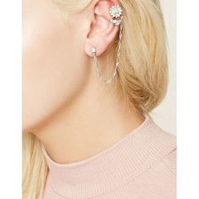 Bijuterii Femei Forever21 Faux Gem Ear Cuff Set Silverclear