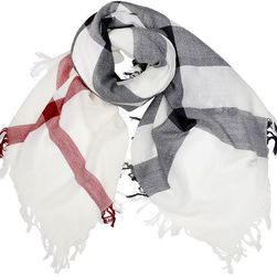 Burberry Large Check Merino Wool Scarf N/A