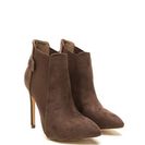 Incaltaminte Femei CheapChic Hide And Chic Pointed Stiletto Booties Taupe