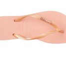 Incaltaminte Femei Havaianas Slim Logo Metallic Flip Flops Light Pink