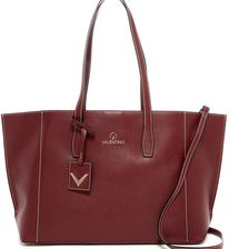Valentino By Mario Valentino Caroline Saffiano Leather Large Tote WINE