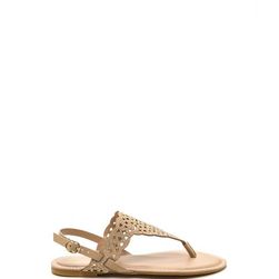 Incaltaminte Femei CheapChic Elegant Flair Faux Nubuck Sandals Nude