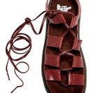 Incaltaminte Femei Dr Martens Kristina Ghillie Sandal Unisex DEEP RED