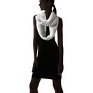 Accesorii Femei Calvin Klein Metallic Fisherman Rib Infinity Crme