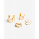 Bijuterii Femei CheapChic Sleek Cuff Ring Set Met Gold
